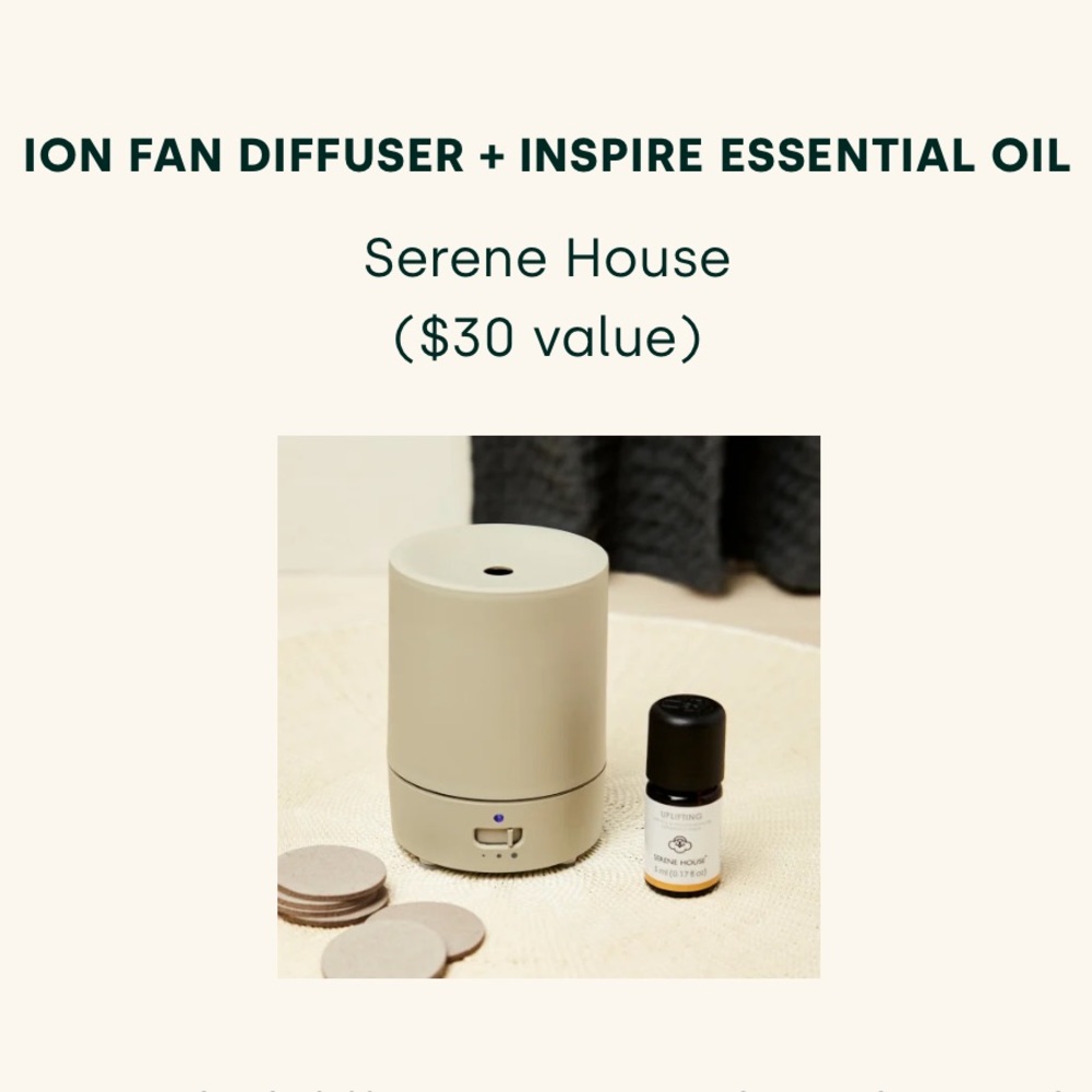 BNIB Serene House Portable Fan Diffuser from FabFitFun